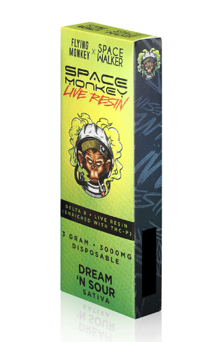 Space Monkey 3G - Delta 8 - THCP - Live Resin - Dream N Sour (Sativa)